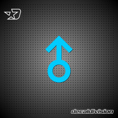Male Symbol Sticker